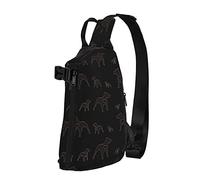 NLWQEKV Crossbody Sling Mochila Pitbull Dog Heart Travel Senderismo Chest Daypack One Strap Shoulder Bag