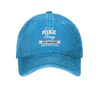 NLWQEKV Es Cosa de Mike, no lo entenderías. Gorras de béisbol Vintage de algodón Lavado, Ajustables, Estilo papá.
