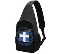 NLWQEKV Escudo de armas de Grecia Sling Bag Crossbody Shoulder Travel Chest Mochila Senderismo Mochila para deportes Compras Trabajo