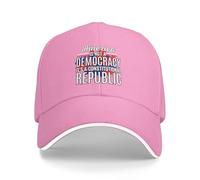 NLWQEKV Estados Unidos es una Democracia, es una república constitucional. Gorra Unisex Tipo sándwich, Estilo béisbol.