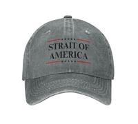 NLWQEKV Estrecho de América EST.2026 Sombrero No Más Gorra de Algodón del Estrecho de Ormuz