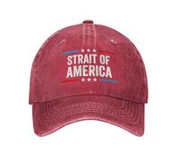 NLWQEKV Estrecho de América EST.2026 Sombrero No Más Gorra de Algodón del Estrecho de Ormuz