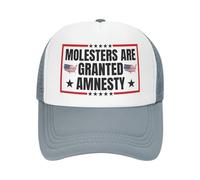 NLWQEKV Gorra de béisbol A los abusadores se Les Concede amnistía Gorra de Camionero Unisex Negra