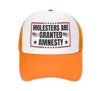 NLWQEKV Gorra de béisbol A los abusadores se Les Concede amnistía Gorra de Camionero Unisex Negra