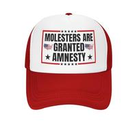 NLWQEKV Gorra de béisbol A los abusadores se Les Concede amnistía Gorra de Camionero Unisex Negra