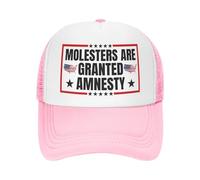 NLWQEKV Gorra de béisbol A los abusadores se Les Concede amnistía Gorra de Camionero Unisex Negra