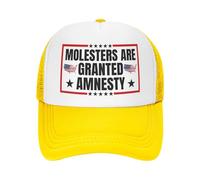 NLWQEKV Gorra de béisbol A los abusadores se Les Concede amnistía Gorra de Camionero Unisex Negra