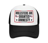 NLWQEKV Gorra de béisbol A los abusadores se Les Concede amnistía Gorra de Camionero Unisex Negra