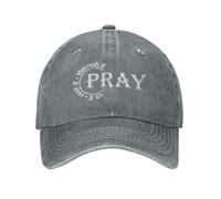 NLWQEKV Gorra de béisbol para Mujer con el Lema Ora sobre ello, Ora por ello, Ora a través de ello, Estilo Vintage.