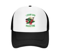NLWQEKV Gorra de Camionero I Stand with Palestine (Liberen a Palestina, salven a Gaza), Gorra de béisbol de Malla, Gorras para Correr para Hombres y Mujeres