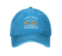 NLWQEKV Gorra No sé cómo Actuar según mi Edad para Hombre, Gorra de papá, Gorra de Moda
