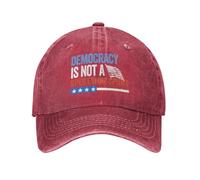 NLWQEKV Gorra Retro de algodón con el Lema La Democracia es un Deporte para espectadores