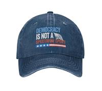 NLWQEKV Gorra Retro de algodón con el Lema La Democracia es un Deporte para espectadores