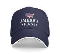 NLWQEKV Gorras de Golf America The First para el 4 de Julio, para Hombres y Mujeres, Estilo Dad Caps