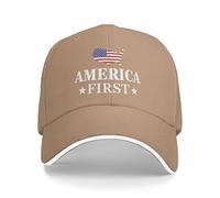 NLWQEKV Gorras de Golf America The First para el 4 de Julio, para Hombres y Mujeres, Estilo Dad Caps