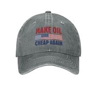 NLWQEKV Gorras de Golf de protesta Hagamos Que el petróleo vuelva a ser Barato de FDT, Gorras de béisbol Retro para papá