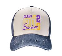 NLWQEKV Gorras de graduación para Estudiantes de último año de la Clase de 2026. Gorras de béisbol de Perfil bajo, Estilo Dad (papá), lavadas, Unisex.