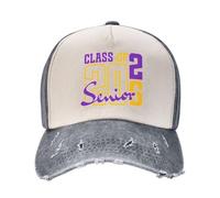 NLWQEKV Gorras de graduación para Estudiantes de último año de la Clase de 2026. Gorras de béisbol de Perfil bajo, Estilo Dad (papá), lavadas, Unisex.