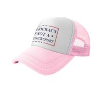 NLWQEKV La Democracia es un Deporte de Espectador Gorra de Camionero de Malla