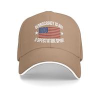 NLWQEKV La Democracia es un Deporte para espectadores. Gorra de béisbol.