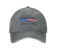 NLWQEKV La Democracia es un Deporte para espectadores. Gorra Retro de algodón.