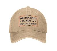 NLWQEKV La Democracia es un Deporte para espectadores. Gorra Retro de algodón.