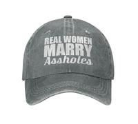 NLWQEKV Las Mujeres de Verdad se Casan con imbéciles Gorra para Hombre Soy el imbécil con el Que se casó Gorras de béisbol para Mujer Las Mujeres de Verdad se Casan con imbéciles