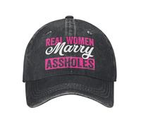 NLWQEKV Las Mujeres de Verdad se Casan con imbéciles Gorras para Hombre Soy el imbécil con el Que se casó Gorra de béisbol Las Mujeres de Verdad se Casan con imbéciles