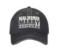 NLWQEKV Las Mujeres de Verdad se Casan con imbéciles Gorras para Mujeres Soy el imbécil con el Que se casó Gorra de béisbol Las Mujeres de Verdad se Casan con imbéciles