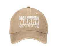NLWQEKV Las Mujeres de Verdad se Casan con imbéciles Gorras para Mujeres Soy el imbécil con el Que se casó Gorra de béisbol Las Mujeres de Verdad se Casan con imbéciles