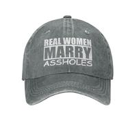 NLWQEKV Las Mujeres de Verdad se Casan con imbéciles Gorras para Mujeres Soy el imbécil con el Que se casó Gorra de béisbol Las Mujeres de Verdad se Casan con imbéciles