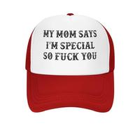 NLWQEKV Mi mamá Dice Que Soy Especial Gorra de Malla SoYou