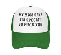 NLWQEKV Mi mamá Dice Que Soy Especial Gorra de Malla SoYou