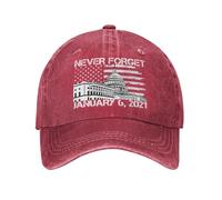 NLWQEKV Nunca Olvides el 6 de enero de 2021 Gorras para Hombre Nunca Olvides Gorras de béisbol para Hombre Nunca Olvides el 6 de enero de 2021