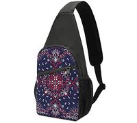 NLWQEKV Paisley calaveras y huesos Bandana Sling Bag Crossbody hombro viaje pecho mochila senderismo mochila para deportes compras trabajo
