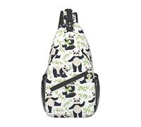 NLWQEKV Panda Theme Sling Bag Crossbody Mochila Hombro Cofre Bolsas Viaje Senderismo Mochila para hombres Mujeres