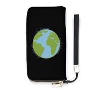 NLWQEKV Sky Above Me Earth Below Me - Cartera de Piel con Tarjetero Largo, Bolso de Mano Delgado para Mujer