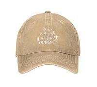 NLWQEKV Sombrero Un sueño es un Deseo Que tu corazón Hace Sombrero para Hombres Sombrero de papá Sombreros de Moda