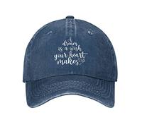 NLWQEKV Sombrero Un sueño es un Deseo Que tu corazón Hace Sombrero para Hombres Sombrero de papá Sombreros de Moda