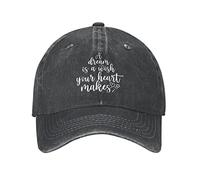 NLWQEKV Sombrero Un sueño es un Deseo Que tu corazón Hace Sombrero para Hombres Sombrero de papá Sombreros de Moda