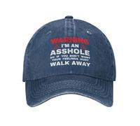 NLWQEKV Soy un Idiota, así Que si no Quieres Que te hieran los Sentimientos, aléjate. Gorra de béisbol para Hombre, Gorra Vintage Azul Marino.