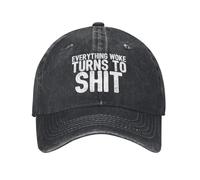 NLWQEKV Todo lo Que se vuelve Woke se Convierte en Mierda. Gorra para Hombre. Gorra de papá Divertida. Regalos Divertidos para Hombres.