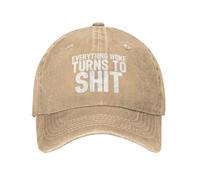 NLWQEKV Todo lo Que se vuelve Woke se Convierte en Mierda. Gorra para Hombre. Gorra de papá Divertida. Regalos Divertidos para Hombres.