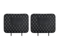 NLXZHJ 2 Piezas Protector Asiento Coche Respaldo para Ford Everest 2015-2021 2022 2023+, Protector de Espalda de Cuero Coche Almohadilla Antipatadas,A