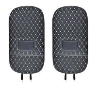 NLXZHJ 2 Piezas Protector Asiento Coche Respaldo para Suzuki Ciaz Swace Kizashi Samurai Ignis, Protector de Espalda de Cuero Coche Almohadilla Antipatadas,B