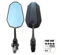 NLXZHJ Espejos Retrovisores Moto para Yamaha YFM 700 2009-2022, Ajustable Espejo Retrovisor Motocicleta Ofrece Una Visión Nítida Laterales Retrovisores,B-Blue