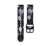 NMASDUYPU Correa con estampado de leopardo for reloj GT5 41mm/GT4 41mm Correa impresa de silicona suave Compatible con PRO 42mm(The night blooms,GT5 Pro 42mm)