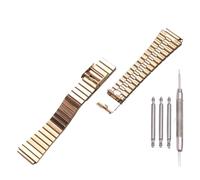 NMASDUYPU Correa de reloj de metal de 18 mm for F-91W, correa de acero inoxidable SGW-500H, W-735H, AE1200, pulsera for bloque cuadrado pequeño clásico(Rose gold)