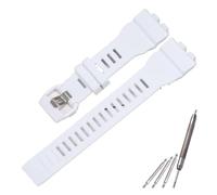 NMASDUYPU Correa de reloj GBA800 GBD800 for hombre, de resina, resistente al agua, compatible con GBA800 GBD800.(White,GBA-800)