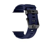 NMASDUYPU Correa de silicona for pulsera RubberBelt de 49mm, 44mm, 45mm y 46mm, serie 10, 9, 6, 3, 7, 8 SE Ultra 2(Midnight blue,42mm 44mm 45mm 46mm)